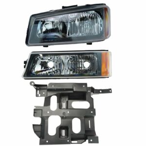 Headlight Parking Light Lamp Mounting Bracket LH Set of 3 for 05-07 Chevy Truck