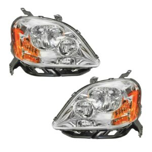 Headlight Assembly Compatible With 2005-2007 Ford Five Hundred Driver and Passenger Side