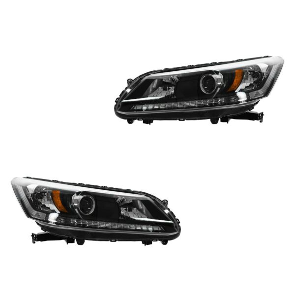 Headlight Headlamp Halogen Left Right PAIR for 13 Honda Accord 4 door sedan