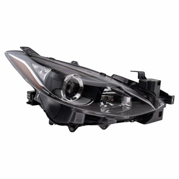 Halogen Headlight Lamp Assembly Passenger Side RH RF Compatible With Mazda 3