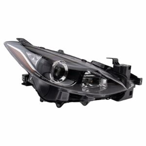 Halogen Headlight Lamp Assembly Passenger Side RH RF Compatible With Mazda 3