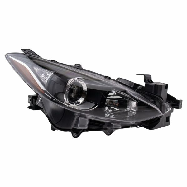 Halogen Headlight Lamp Assembly Passenger Side RH RF Compatible With Mazda 3