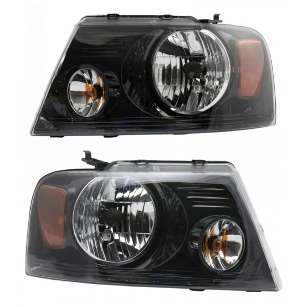 Headlight Left & Right Pair Set for 06-08 Ford F150 Harley Davidson Pickup Truck