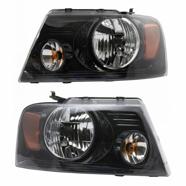 Headlight Left & Right Pair Set for 06-08 Ford F150 Harley Davidson Pickup Truck
