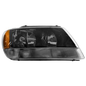 Headlight Headlamp Passenger Side Right RH Fits 02-04 Grand Cherokee Laredo