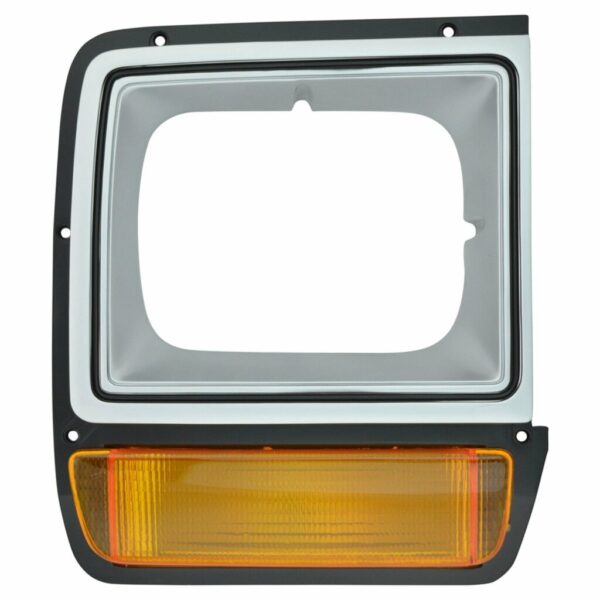 Gray Headlight Headlamp Bezel Right RH w/ Parking Light for Dodge Pickup D/W