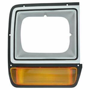 Gray Headlight Headlamp Bezel Right RH w/ Parking Light for Dodge Pickup D/W