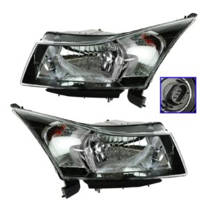 Headlight Headlamp LH Left & RH Right Pair Set of 2 for 12-16 Chevy Cruze