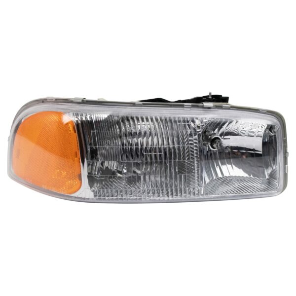 Right Headlight Compatible with 1999-2007 GMC Sierra 1500 2000-2006 Yukon