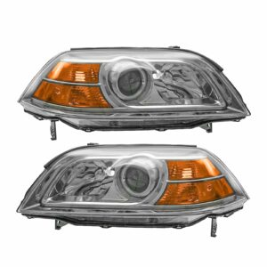 Headlights Headlamps Left & Right Pair Set for 04-06 Acura MDX