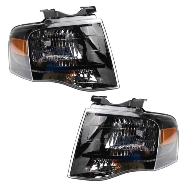 Headlight Set Compatible with 2007-2013 Ford Expedition