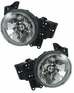 Front Headlights Headlamps Lights Lamps Pair Set of 2 for 07-13 FJ Cruiser