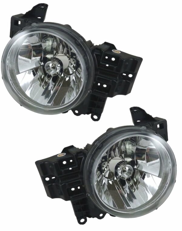 Front Headlights Headlamps Lights Lamps Pair Set of 2 for 07-13 FJ Cruiser