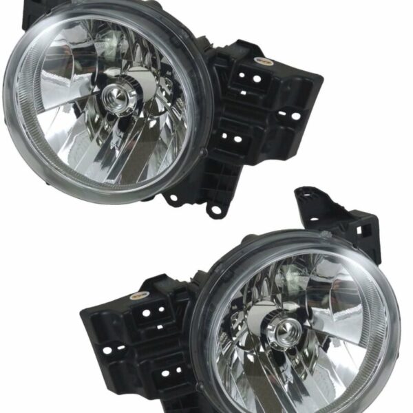 Front Headlights Headlamps Lights Lamps Pair Set of 2 for 07-13 FJ Cruiser