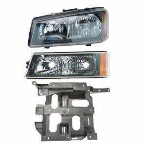 Headlight Parking Light Lamp Mounting Bracket LH Set of 3 for 05-07 Chevy Truck
