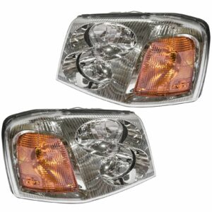 Headlights Headlamps Left & Right Pair Set for GMC Envoy