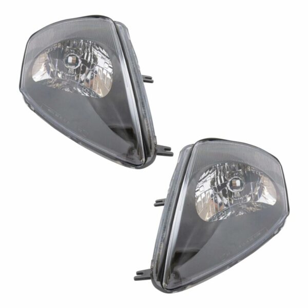 Headlights Headlamps Left & Right Pair Set for 00-02 Mitsubishi Eclipse