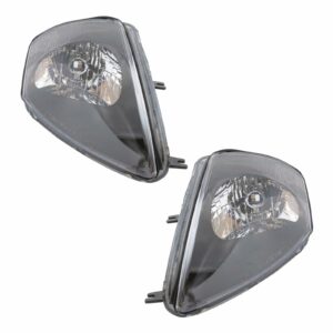 Headlights Headlamps Left & Right Pair Set for 00-02 Mitsubishi Eclipse