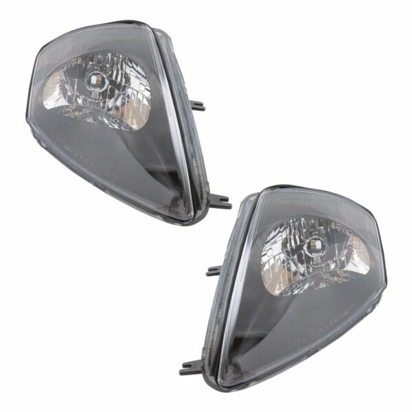 Headlights Headlamps Left & Right Pair Set for 00-02 Mitsubishi Eclipse