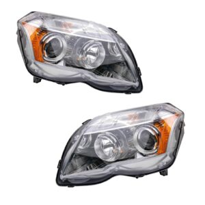 Headlight Set Fits 2010-2012 Mercedes-Benz GLK350