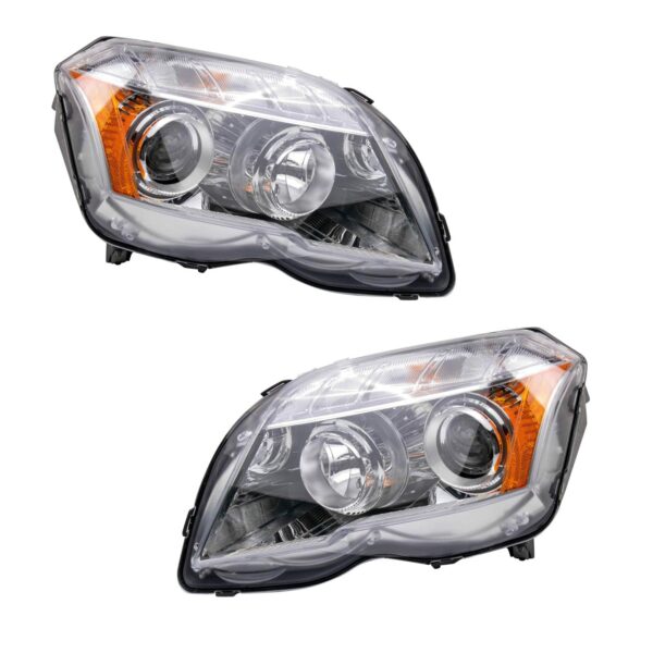Headlight Set Fits 2010-2012 Mercedes-Benz GLK350