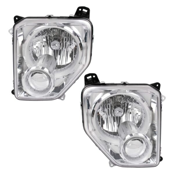 Headlight Set Compatible with 2008-2012 Jeep Liberty