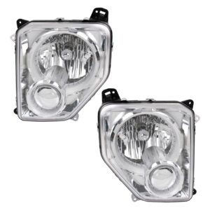 Headlight Set Compatible with 2008-2012 Jeep Liberty
