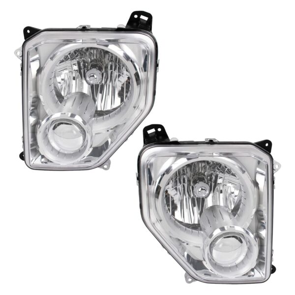 Headlight Set Compatible with 2008-2012 Jeep Liberty
