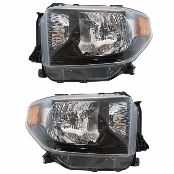 Halogen Headlight Headlamp LH & RH Kit Pair for Toyota Tacoma Pickup Truck