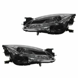 Headlights Headlamps Halogen Left LH & Right RH Pair Set for 11-13 Mazda 6