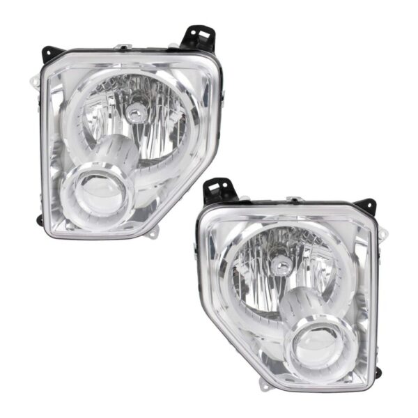 Headlight Set Compatible with 2008-2012 Jeep Liberty