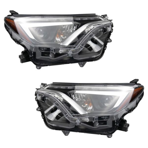 Headlight Set Compatible with 2016-2018 Toyota RAV4