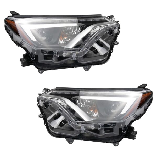 Headlight Set Compatible with 2016-2018 Toyota RAV4