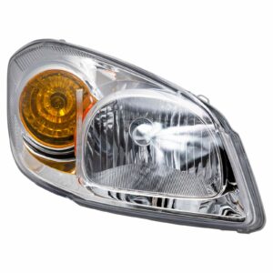 Headlight Headlamp w/ Chrome Housing Passenger Side Right RH Compatible with Chevy Cobalt G5