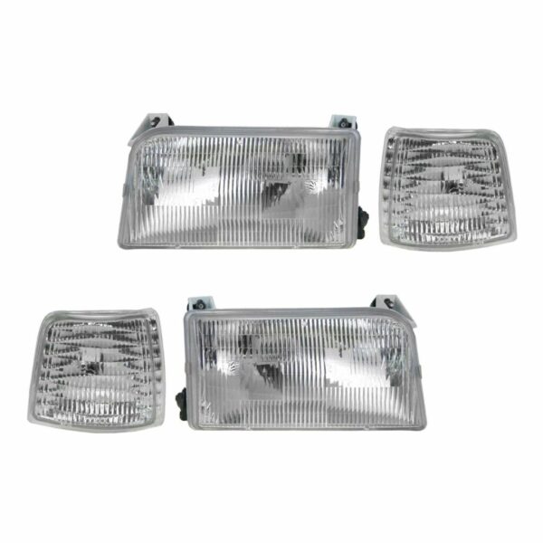 Headlight & Corner Light Lamp Kit Set of 4 for Ford Bronco F150 F250 F350