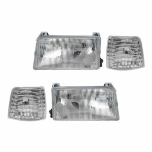 Headlight & Corner Light Lamp Kit Set of 4 for Ford Bronco F150 F250 F350