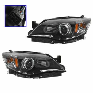 Headlights Headlamps Left & Right Lamp Pair Set for Subaru Impreza Outback WRX