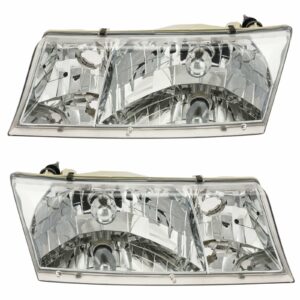 Headlights Headlamps Left & Right Pair Set for 98-02 Mercury Grand Marquis