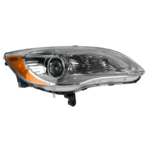 Headlight Headlamp Halogen Chrome Bezel Passenger Side RH for 11-14 Chrysler 200