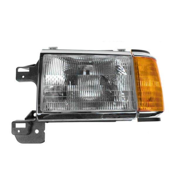 Headlight Headlamp w/ Chrome Bezel Driver Side Left LH for 87-91 Bronco Truck
