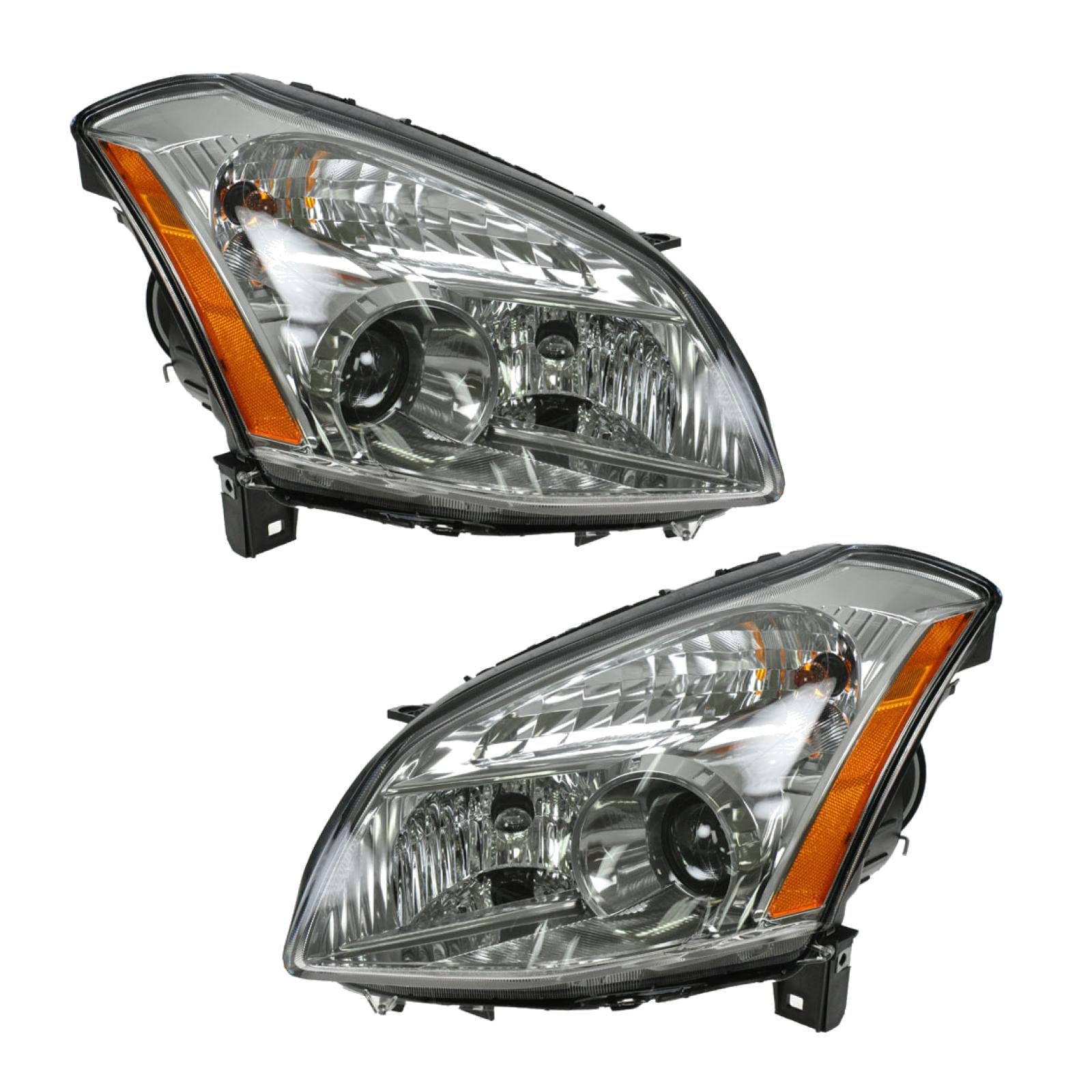 Halogen Headlights Headlamps Left & Right Pair Set for 07-08 Nissan Maxima