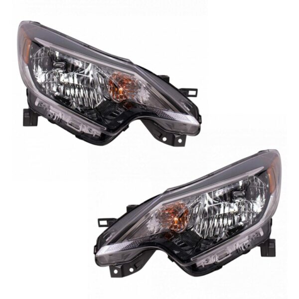 Headlight Set Compatible with 2017-2019 Nissan Versa Note