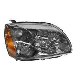 Headlight Headlamp Dark Bezel Halogen Passenger Side for 04-12 Mitsubishi Galant