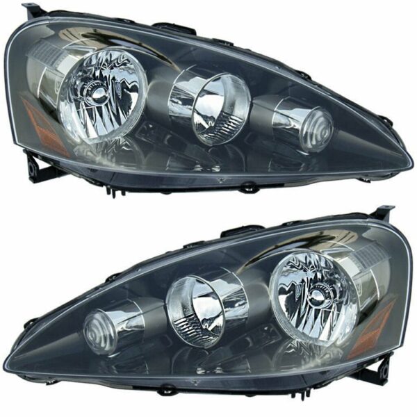 Headlights Headlamps Left & Right Pair Set for 05-06 Acura RSX
