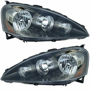 Headlights Headlamps Left & Right Pair Set for 05-06 Acura RSX