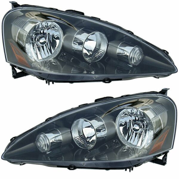 Headlights Headlamps Left & Right Pair Set for 05-06 Acura RSX