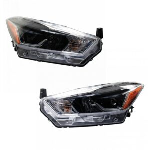 2pc Headlight Lamp Assembly Set LH & RH Sides for Nissan Kicks SR New