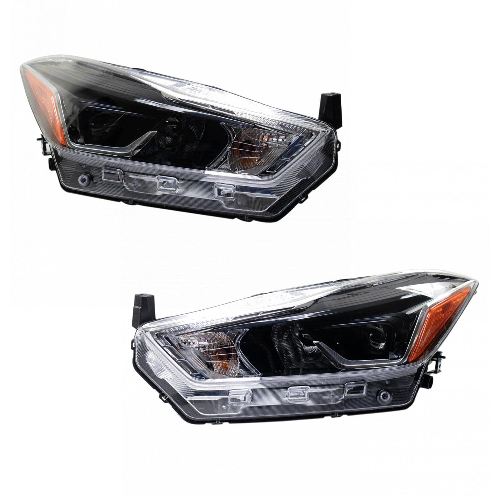 2pc Headlight Lamp Assembly Set LH & RH Sides for Nissan Kicks SR New