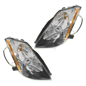 HID Xenon Headlights Headlamps Left & Right Lamp Pair Set for 03-05 Nissan 350Z