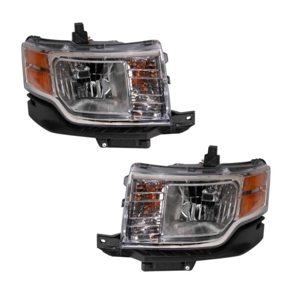 Headlight Set Fits 2009-2012 Ford Flex